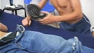 Sexy gay He briefly begins to converse to me as I paw and masturbate porn video